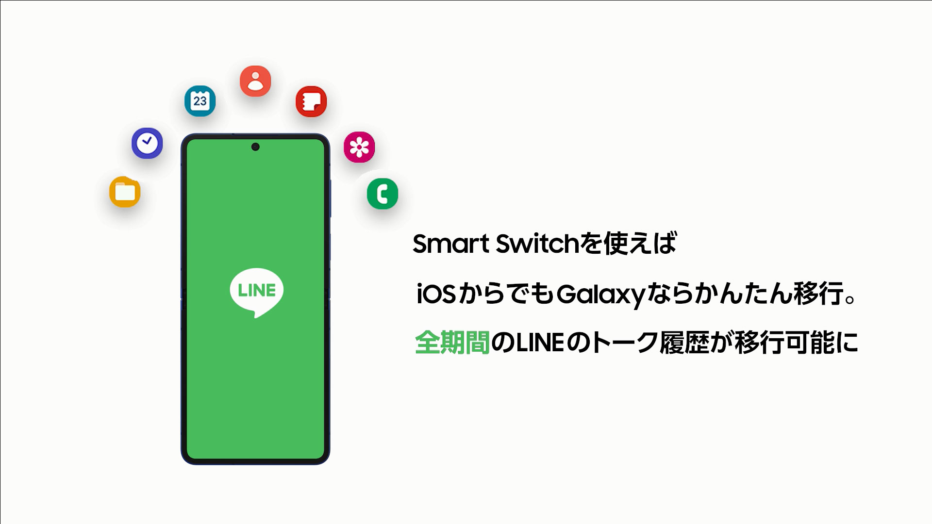Smart Switch】LINEも写真もかんたん移行 | Galaxy Z Flip7 | スマホ
